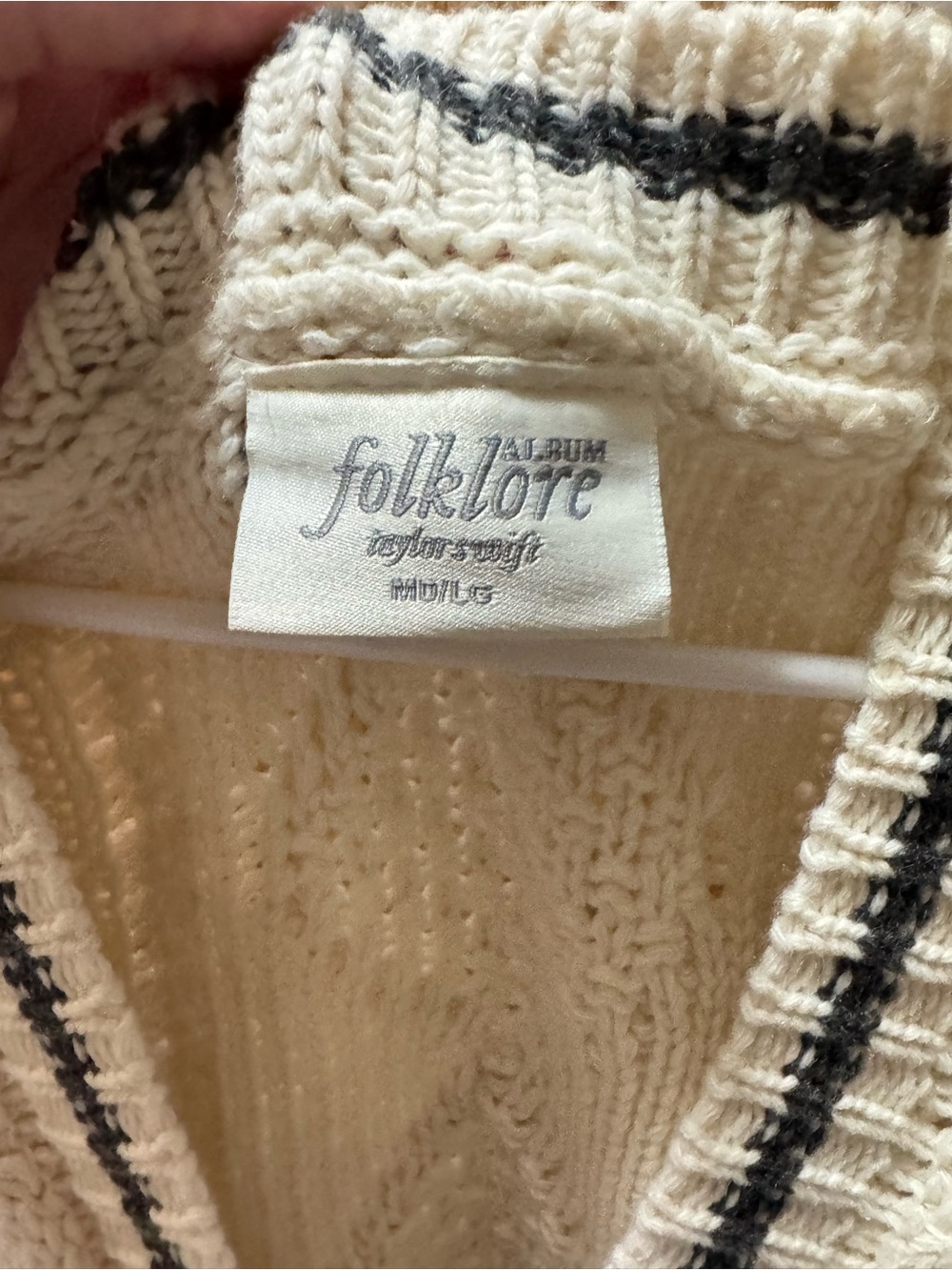 Taylor Swift Folklore Cardigan Sz M/L NEVER WORN - Picture 2 of 5